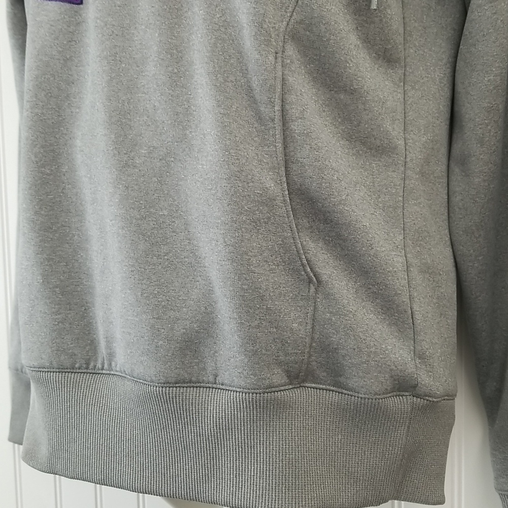 Under Armour Semi Fitted Cold Gear Storm Hoodie Gray Purple - Picture 4 of 7